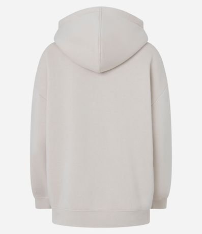 Buzo Algodón con Felpa Oversized y Estampado College 6