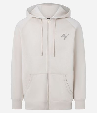 Saco en Algodón con Felpa y Estampa Lettering 6