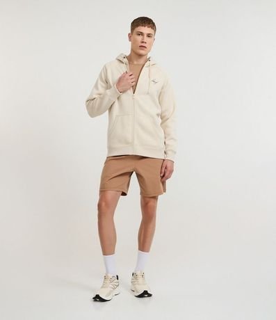 Saco en Algodón con Felpa y Estampa Lettering 2