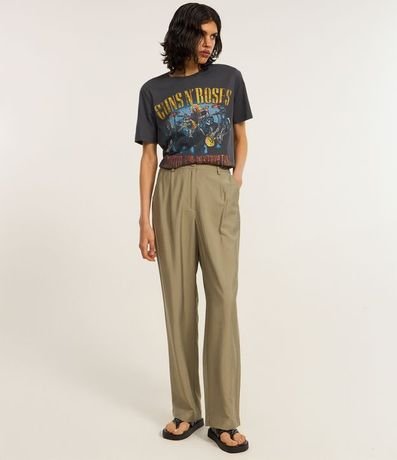 Remera Alargada en Algodón con Estampa Guns N' Roses 2