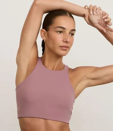 Top Nadador con Escote Halter y Copa Desmontable