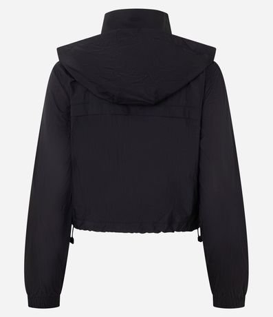 Campera Corta Viento Cropped Deportiva con Saco 6