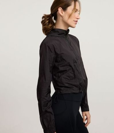 Campera Corta Viento Cropped Deportiva con Saco 2