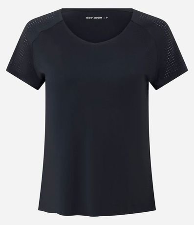 Remera Deportiva en Microfibra con Laterales Perforadas 5