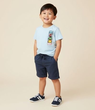 Remera Infantil Estampa Frente y Espalda Avengers Baby - Talle 1 a 6 años