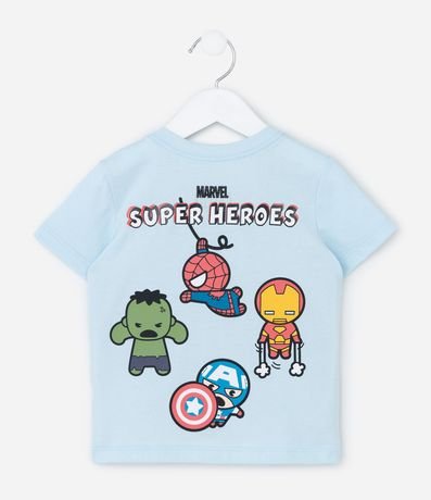 Remera Infantil Estampa Frente y Espalda Avengers Baby - Talle 1 a 6 años 2
