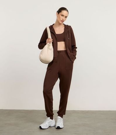 Campera Deportiva con Modal y Bolsillo Canguro 2