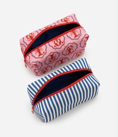 Kit 03 Neceser Grande y Rectangulares de Médias Estampadas 2