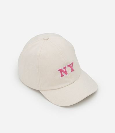 Gorra Infantil Aba Curva con Bordado NY - Talle único