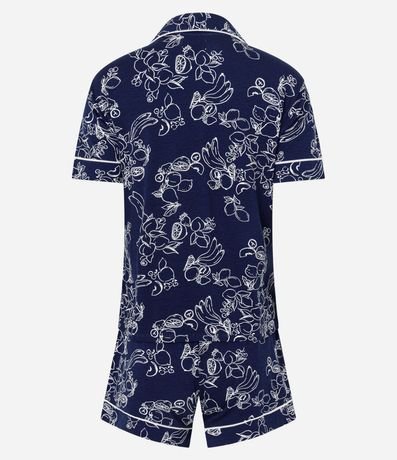 Pijama Short Doll Americano en Viscolycra con Estampado Floral 5