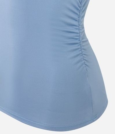 Blusa sin Manga en Jersey con Drapeados Laterales 4