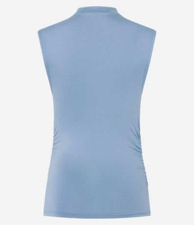 Blusa sin Manga en Jersey con Drapeados Laterales 5