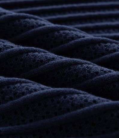 Remera Regular en Algodón con Textura y Efecto Punto 7