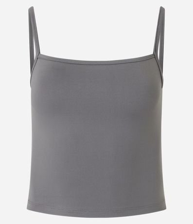 Top Cropped de Poliamida con Breteles Finos 6
