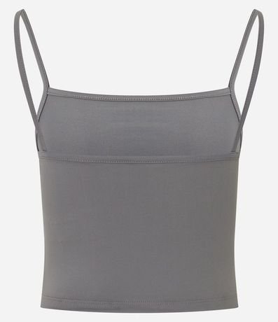 Top Cropped de Poliamida con Breteles Finos 7