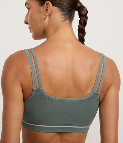 Top Deportivo Seamless con Correas Dobles y Raya en la Barra 4