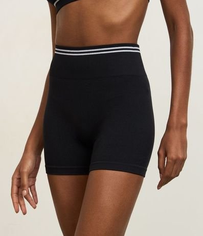 Bermuda Crossfitera Deportiva Seamless con Rayas Contrastantes 2