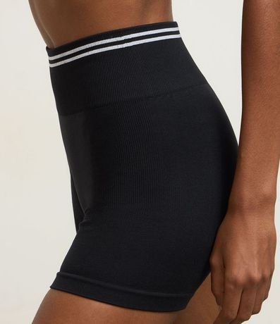 Bermuda Crossfitera Deportiva Seamless con Rayas Contrastantes 3