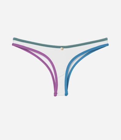 Bikini Bombacha Pernera Alta con Viés Coloridos 6