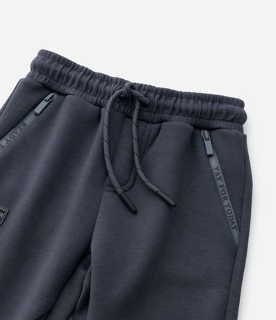 Pantalón Infantil Jogger en Microfibra con Cremallera y Tape - Talle 1 A 6 años 9