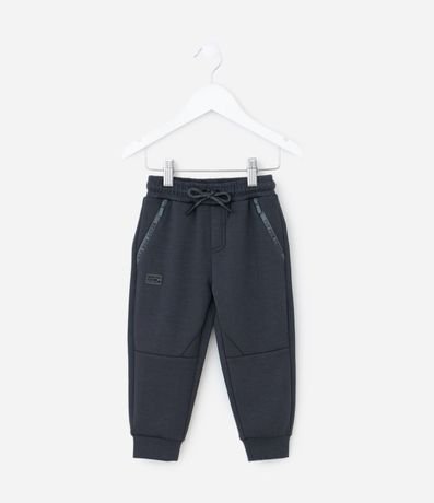 Pantalón Infantil Jogger en Microfibra con Cremallera y Tape - Talle 1 A 6 años 2