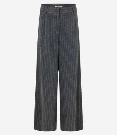 Pantalón Pantalona en Modal con Raya de Tiza 6