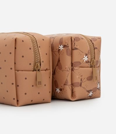 Kit 03 Neceseres con Estampa de Carpinchos 3