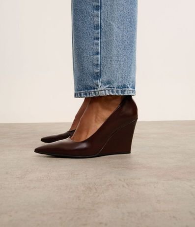 Zapato Tacones Anabela Punta Fina 6