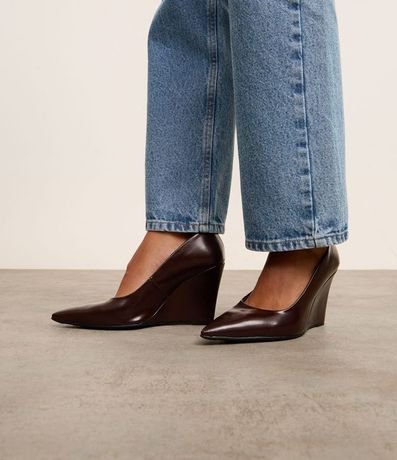 Zapato Tacones Anabela Punta Fina 2