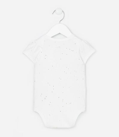 Body Infantil con Brillitos Aplicados - Talle 0 a 18 Meses 2