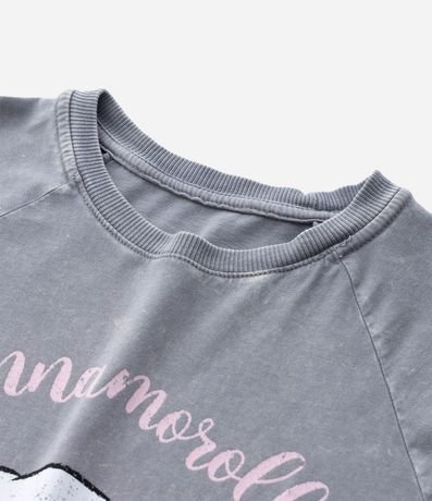 Remera Infantil Oversized Marmorizada Cinnamoroll - Talle 5 a 14 años 5