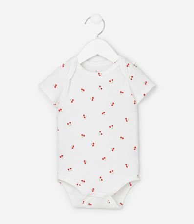Body Infantil con Estampa de Cereza - Talle RN a 18 Meses 2