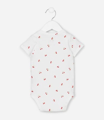 Body Infantil con Estampa de Cereza - Talle RN a 18 Meses 3