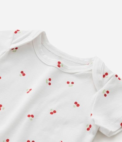 Body Infantil con Estampa de Cereza - Talle RN a 18 Meses 7