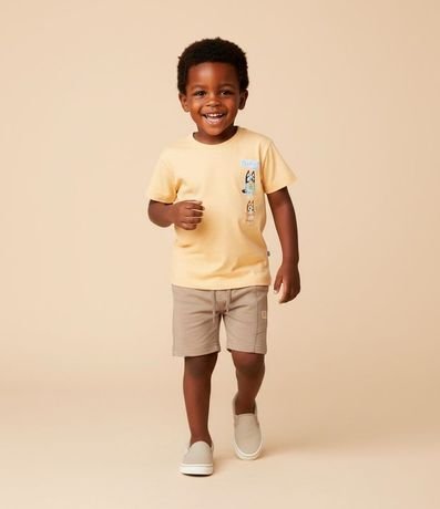 Remera Infantil Estampa Frente y Espalda Bluey y Bingo - Talle 2 a 6 años