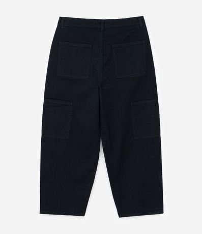 Pantalón Skater en Sarga con Recortes Deslocados y Bolsillos Grandes 7