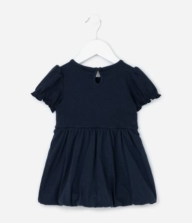 Vestido Infantil Balonê con Aplicación de Lacitos - Talle 0 a 18 Meses 2