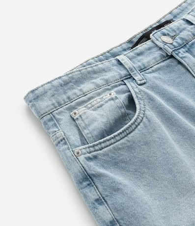 Bermuda Slim en Jeans con Bolsillos 7