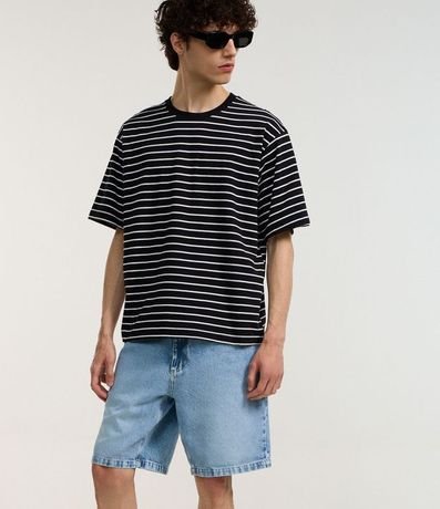 Bermuda Slim en Jeans con Bolsillos 4