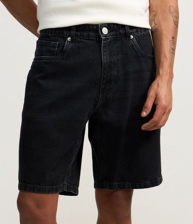 Bermuda Slim en Jeans con Bolsillos 2