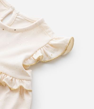 Vestido Infantil con Volados y Aplicación de Brillos - Talle 0 a 18 meses 6
