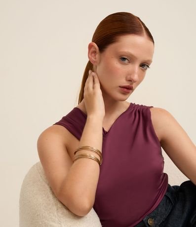 Pulsera Rígido con Acabado Alambrado Torcido