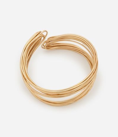 Pulsera Rígido con Acabado Alambrado Torcido 2