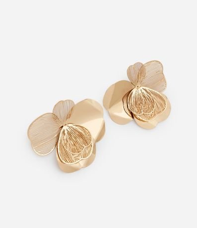 Maxi Caravana en Metal en Formato de Flor con Pétalos en Chapa y Alambrados Delicados