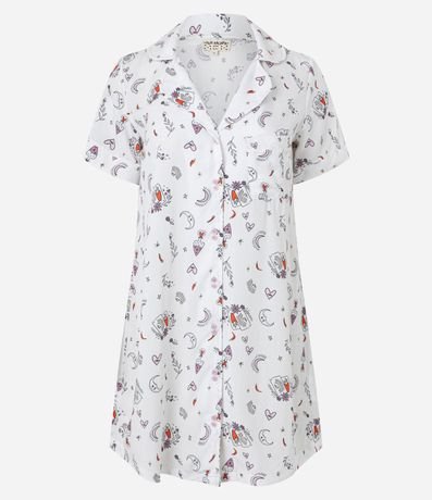 Camisón Americana en Viscosa con Estampa Mística 3