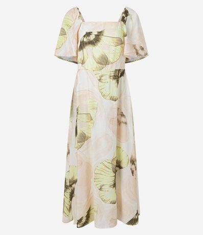 Vestido Long Midi con Estampa Mariposas 5