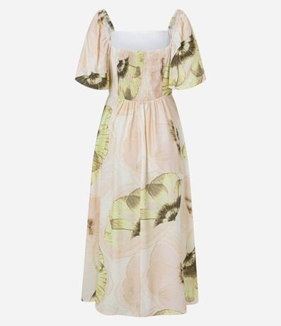 Vestido Long Midi con Estampa Mariposas 7
