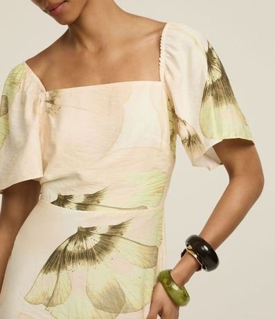 Vestido Long Midi con Estampa Mariposas 3