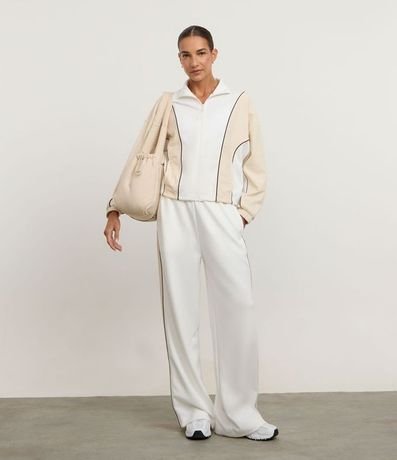 Pantalón Deportiva en Modal con Friso Contrastante