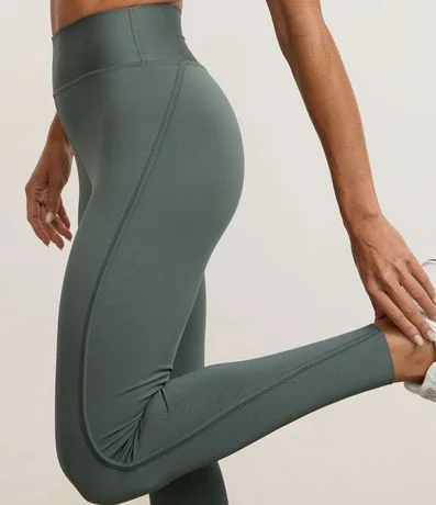 Pantalón Legging Cintura Alto con Biés Sobrepuesto 2